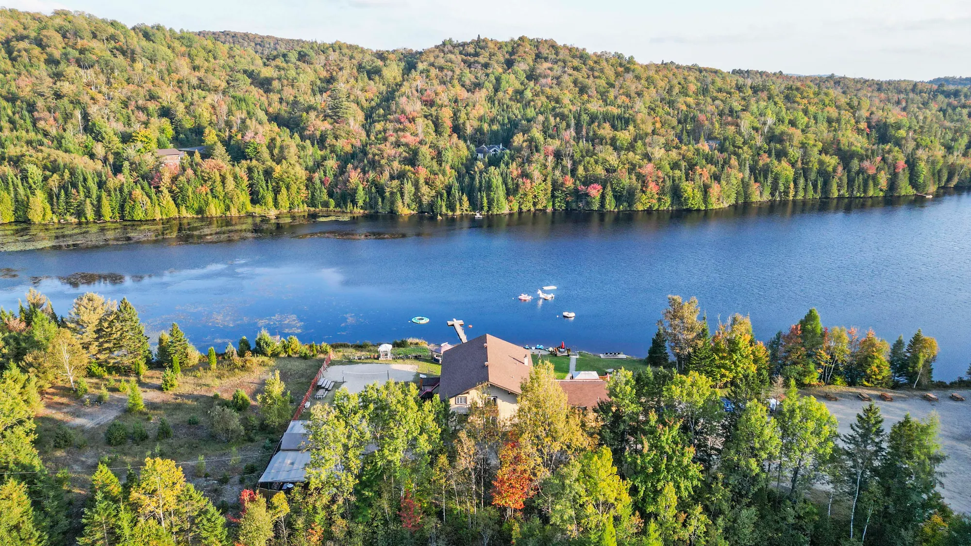 Vue aérienne du domaine