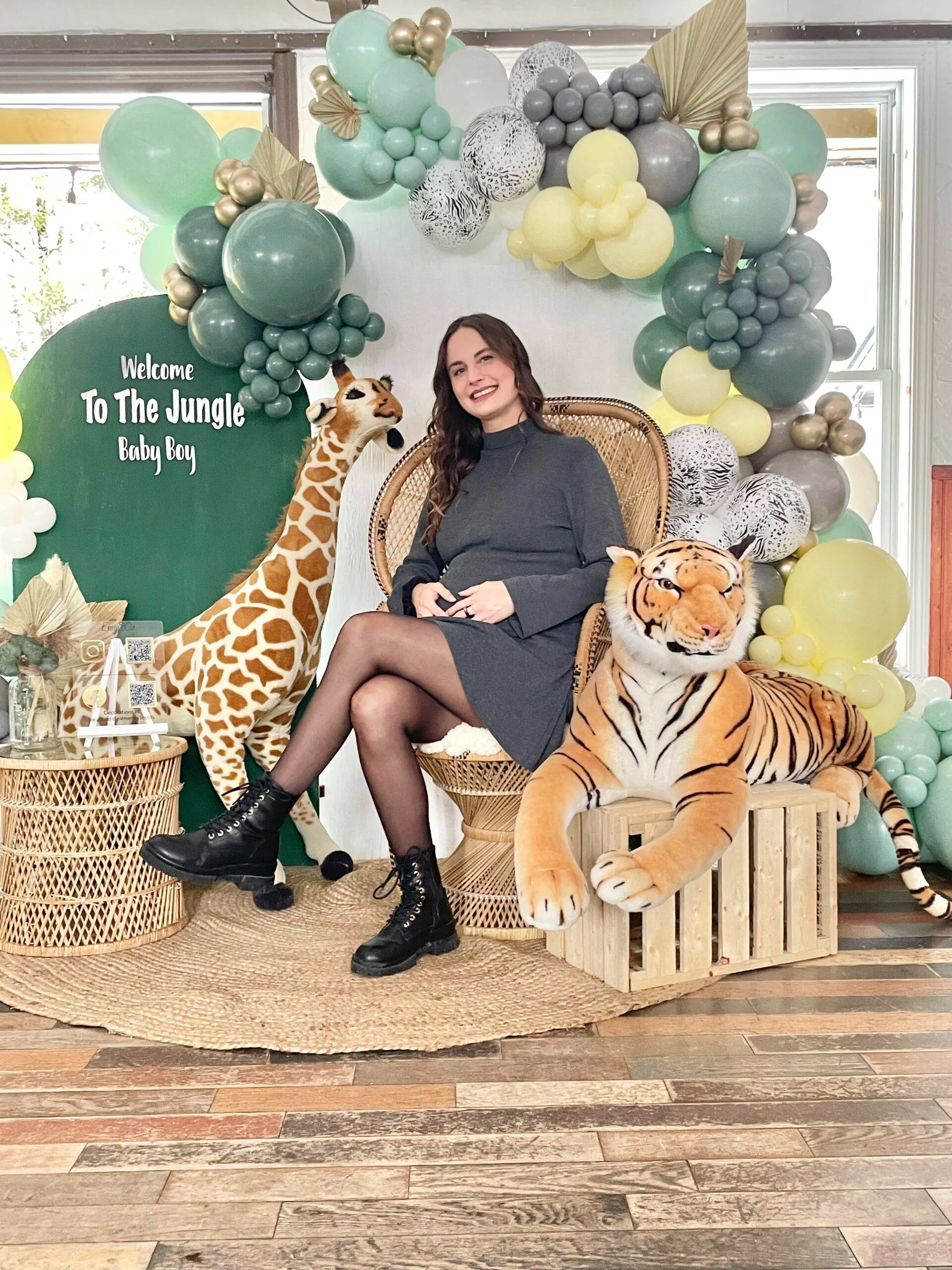 Baby-shower — décor, ballons